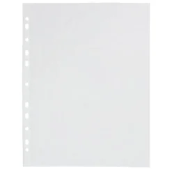 Lot de 200 pochettes perforées A4 plastique transparent