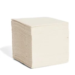 Lot de 50 serviettes cocktails beiges 20x20cm