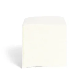 Lot de 50 serviettes cocktails blanches 20x20cm