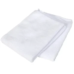 Lot de 2 serviettes pour le visage 30x23cm polyester beige