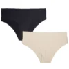 Lot de 2 shortys microfibre pour femme