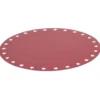 Lot de 4 sous-assiettes en carton rouge décor ajouré