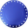 Lot de 4 sous-assiettes jetables bleues