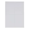 Lot de 80 étiquettes adhésives blanches 24x35mm