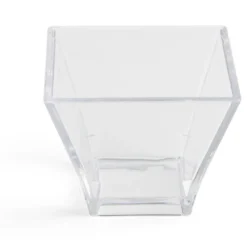 Lot de 6 verrines 88ml en plastique transparent 6x6xH5cm