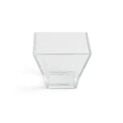 Lot de 6 verrines 88ml en plastique transparent 6x6xH5cm