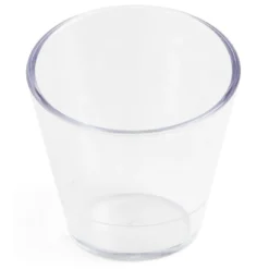 Lot de 6 verrines 100ml plastique transparent Ø6,9xH6,7cm