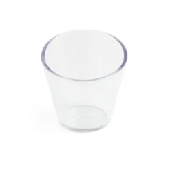 Lot de 6 verrines 100ml plastique transparent Ø6,9xH6,7cm