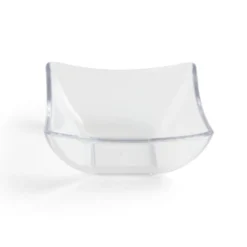 Lot de 6 verrines 95ml plastique transparent Ø7,9xH3,6cm