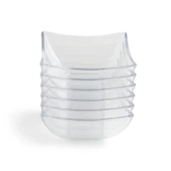 Lot de 6 verrines 95ml plastique transparent Ø7,9xH3,6cm