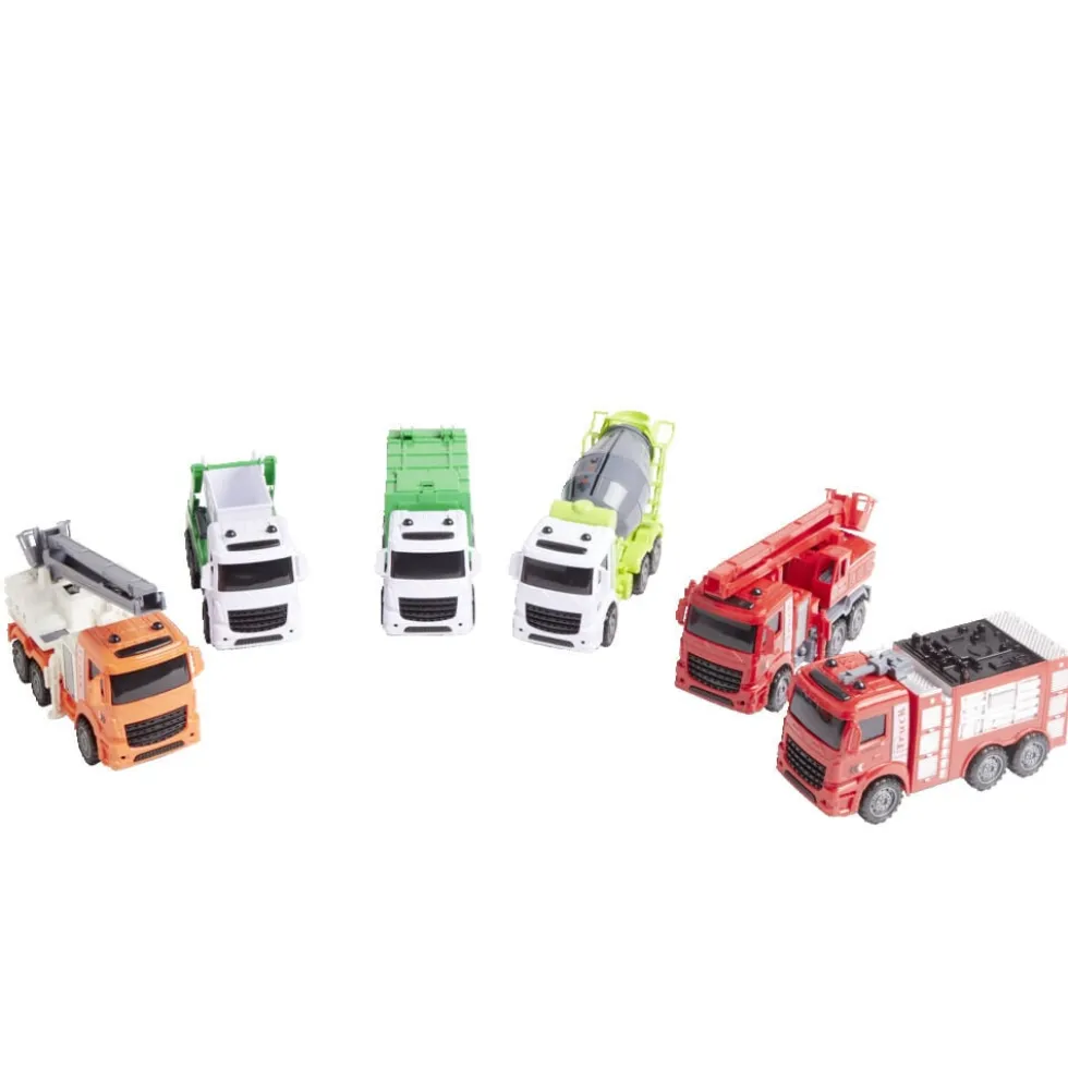 Lot de 6 véhicules de constructions - 3 modèles