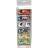 Lot de 6 voitures de course en métal L10,5cm