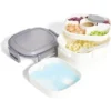 Lunch box avec pain de glace 2 compartiments 19,5x17,3xH9,8cm