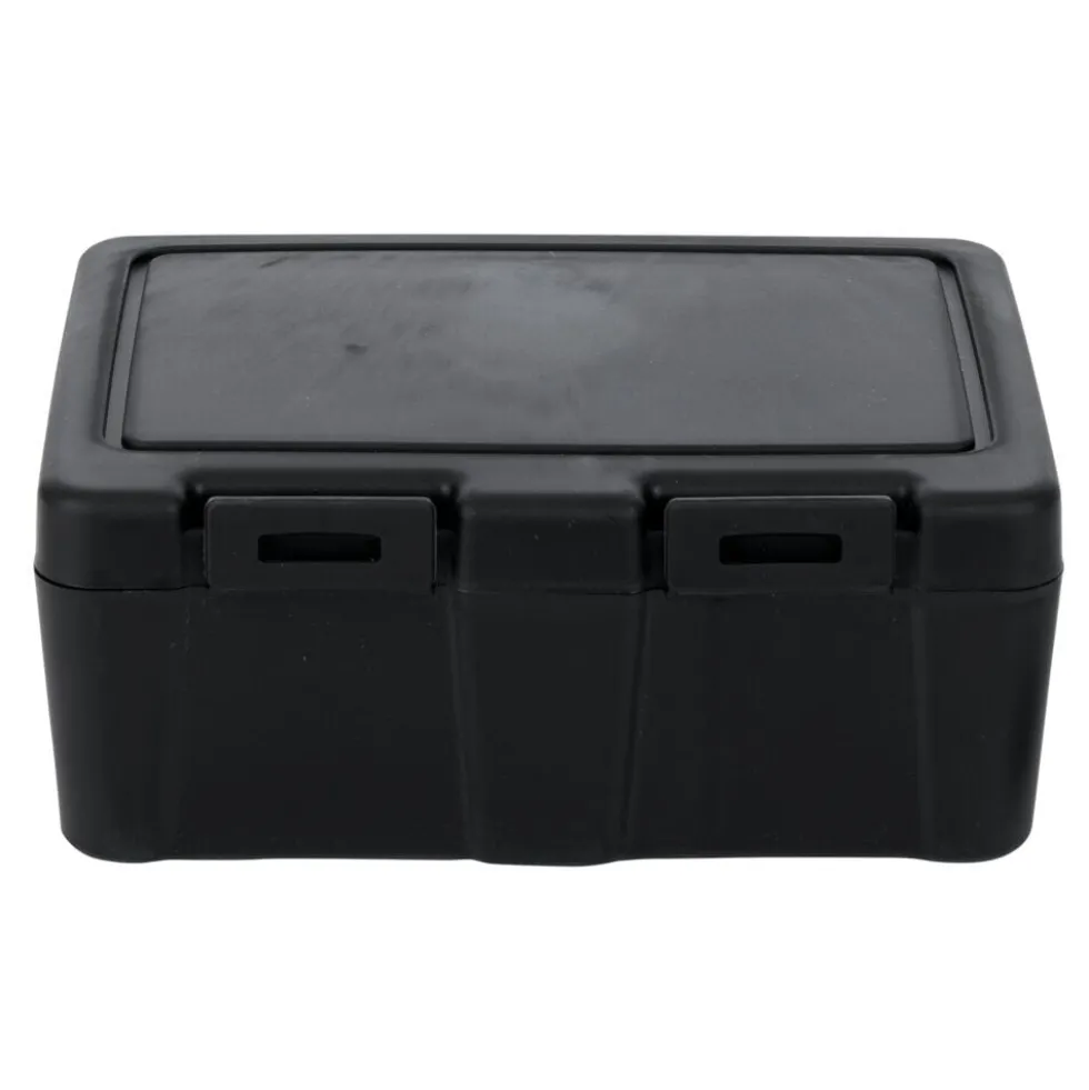 Lunch box à 2 compartiments - Boîte alimentaire en plastique noir 1L