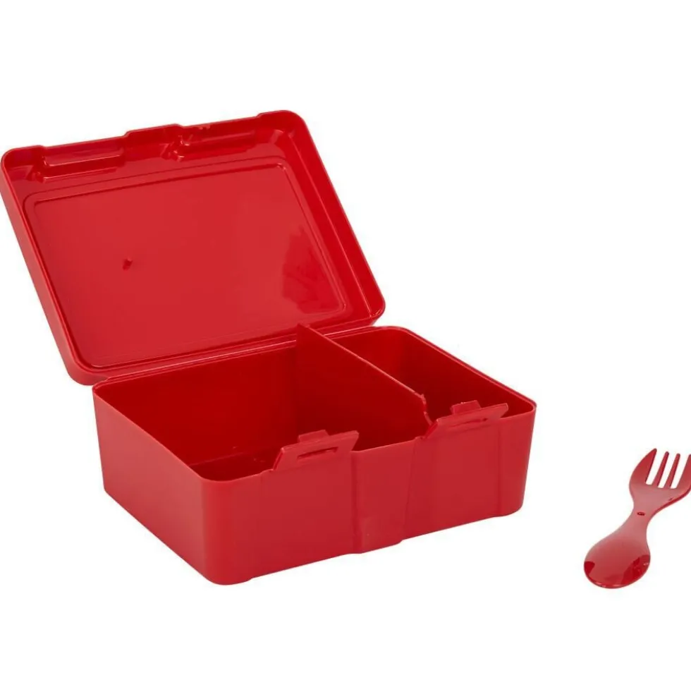 Lunch box à 2 compartiments - Boîte alimentaire en plastique rose 1L