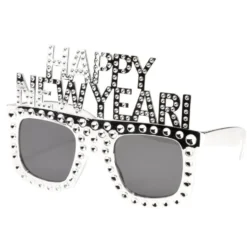 Lunette festive Happy New Year argenté