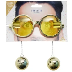 Lunettes disco avec pendentif (2 modèles)