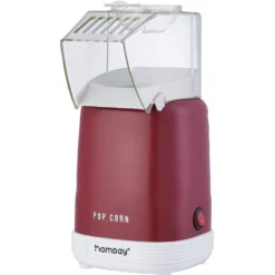 Machine à pop corn Homday 1100W (2 modèles rouge ou beige)
