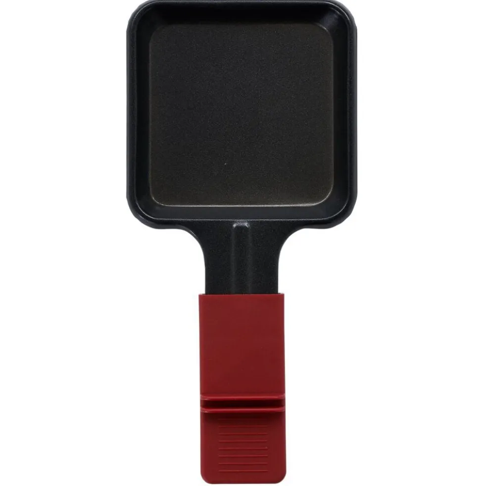Machine à raclette Duo connectable rouge 2 poêlons 450W