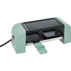 Machine à raclette Duo connectable verte 2 poêlons 450W