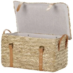 Malle en jonc 43 x 24 x H.22 cm