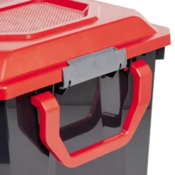 Malle rangement 75L plastique noir