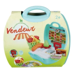 Mallette de jeu Marchand épicier 23 pièces