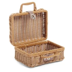 Mallette de rangement forme panier de pique nique 30x21xH12cm