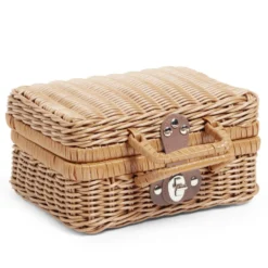 Mallette de rangement forme panier de pique nique 30x21xH12cm