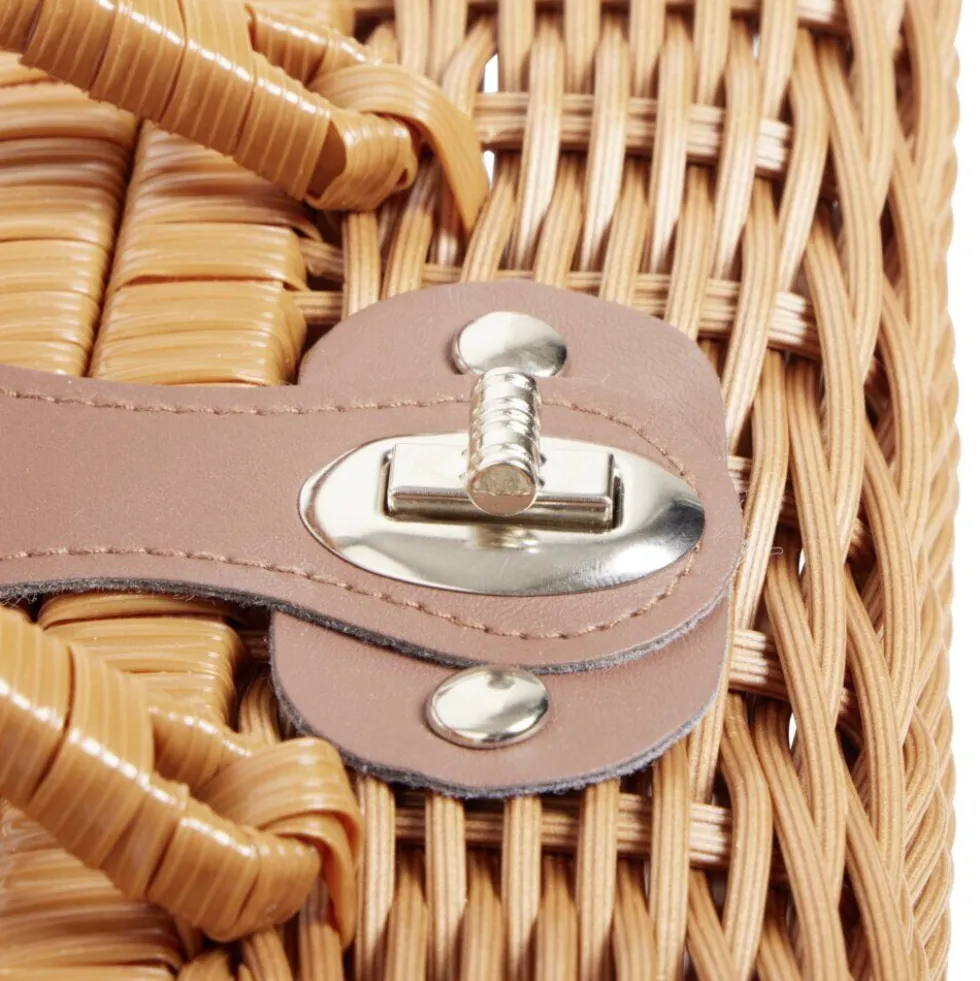 Mallette de rangement forme panier de pique nique 30x21xH12cm