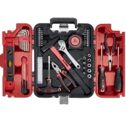 Mallette à outils 57 pièces Profilex rouge et noire