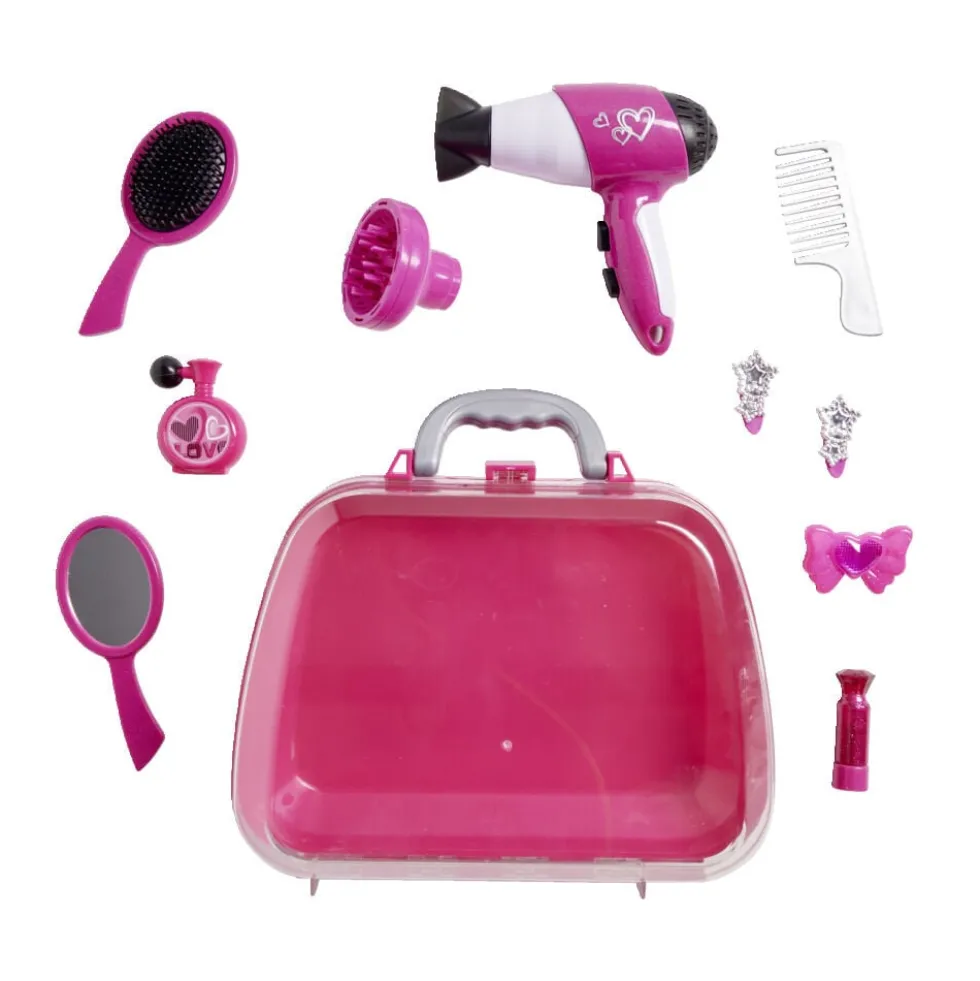 Mallette salon de beauté rose