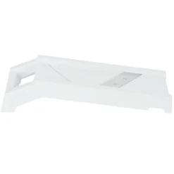 Mandoline multiusage 4 accessoires inox et plastique blanc