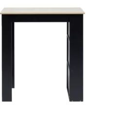 Mange debout bois et métal noir 60x100xH105cm