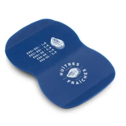 Manique à huître crantée silicone bleu 11x16cm