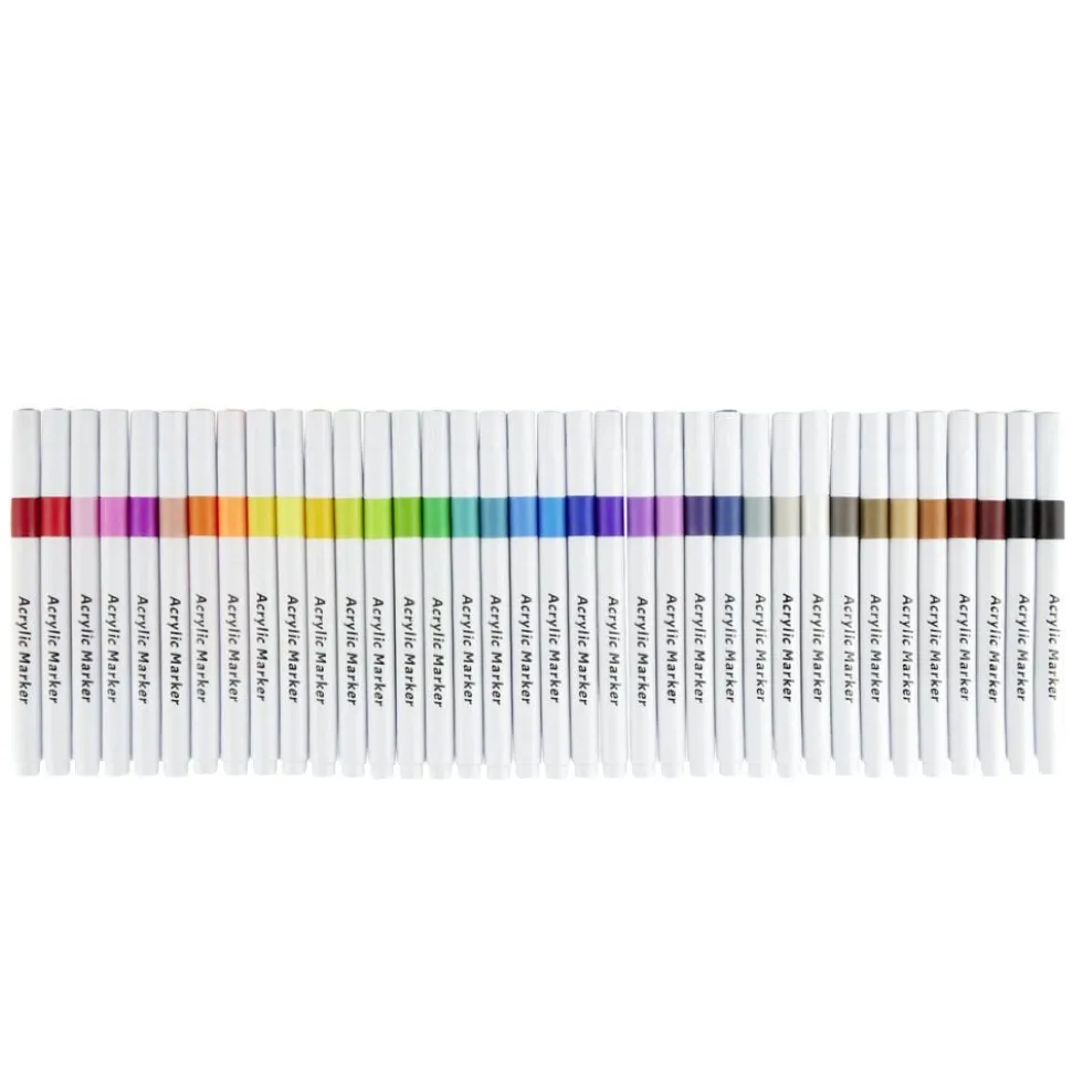 Marqueur acrylique x36 dans pot