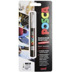 Marqueur créatif Posca pointe extra fine argentée