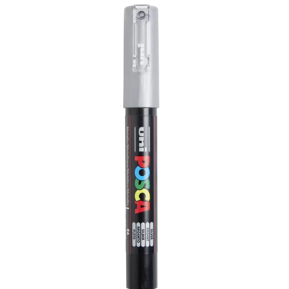 Marqueur créatif Posca pointe extra fine argentée