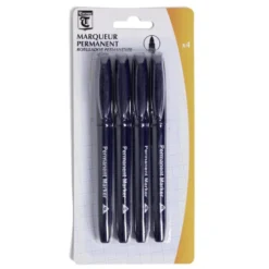 Marqueur permanent pointe fine x4