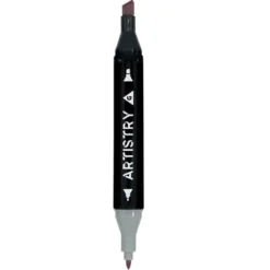 Marqueurs à double pointe teintes rouge/rose L18,5cm 6 pièces