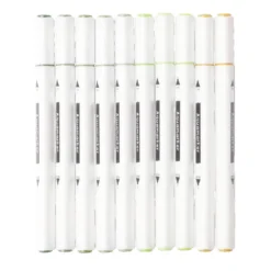 Marqueurs feutres double pointe 10 couleurs (3 modèles)
