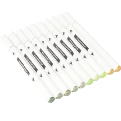 Marqueurs feutres double pointe 10 couleurs (3 modèles)