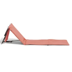 Matelas dossier de plage pliant Funky 153x51xH41cm corail