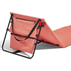 Matelas dossier de plage pliant Funky 153x51xH41cm corail