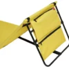 Matelas dossier de plage pliant Funky 153x51xH41cm jaune