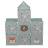 Meuble de rangement enfant forme maison 7 cases modulables 92x32xH108cm