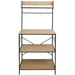Meuble de rangement Kitchen bois et métal 80xH160x40cm