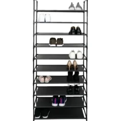 Meuble range-chaussures 10 niveaux 75x30x176cm