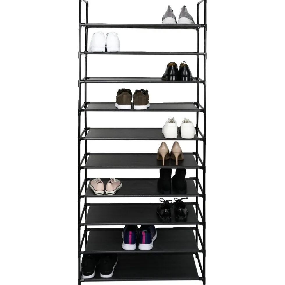 Meuble range-chaussures 10 niveaux 75x30x176cm