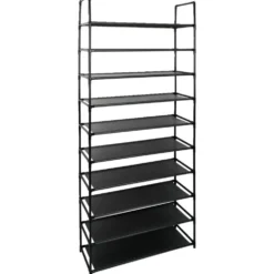 Meuble range-chaussures 10 niveaux 75x30x176cm